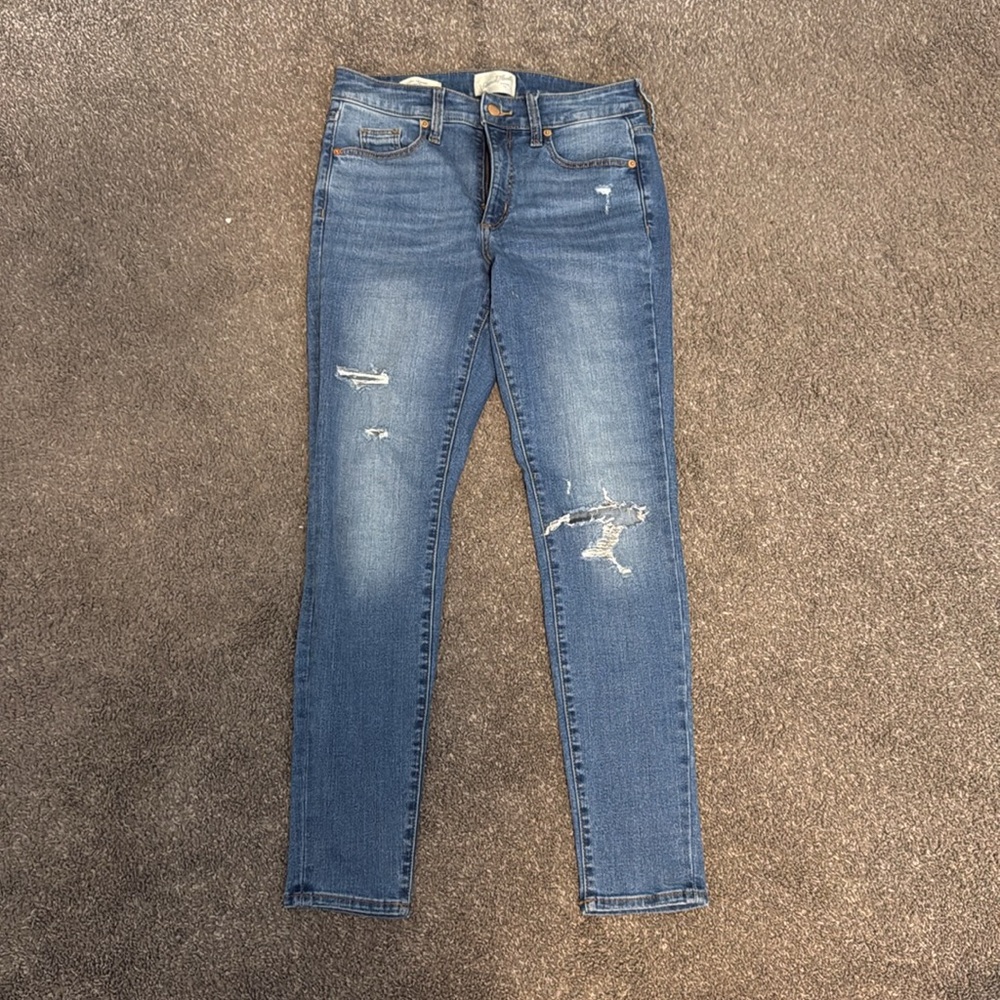 Distressed jeans